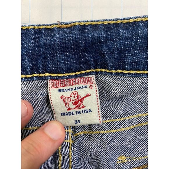 True Religion Women's Jean’s Blue Denim Julie Low Rise Flap Pocket Size 31 X 29 - Picture 12 of 14